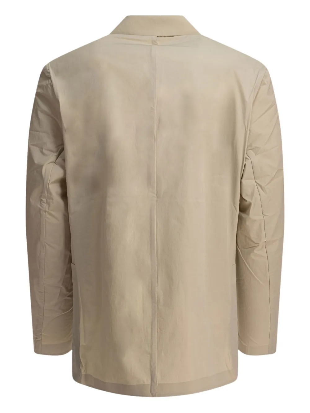 Norse Projects two-button zip-detail blazer Beige