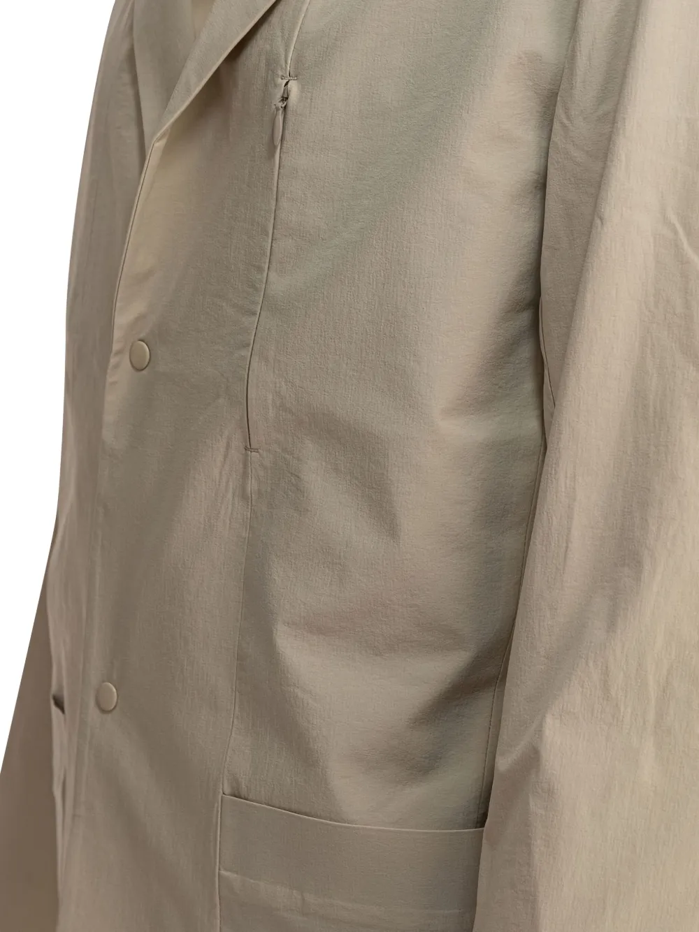 Norse Projects two-button zip-detail blazer Beige