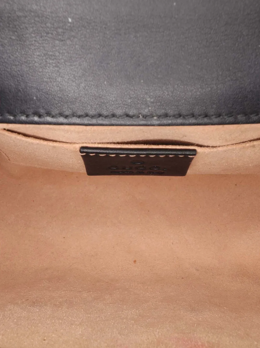 Pre-owned Gucci 2016-2024 Small Gg Supreme Bee Padlock Crossbody Bag In Brown