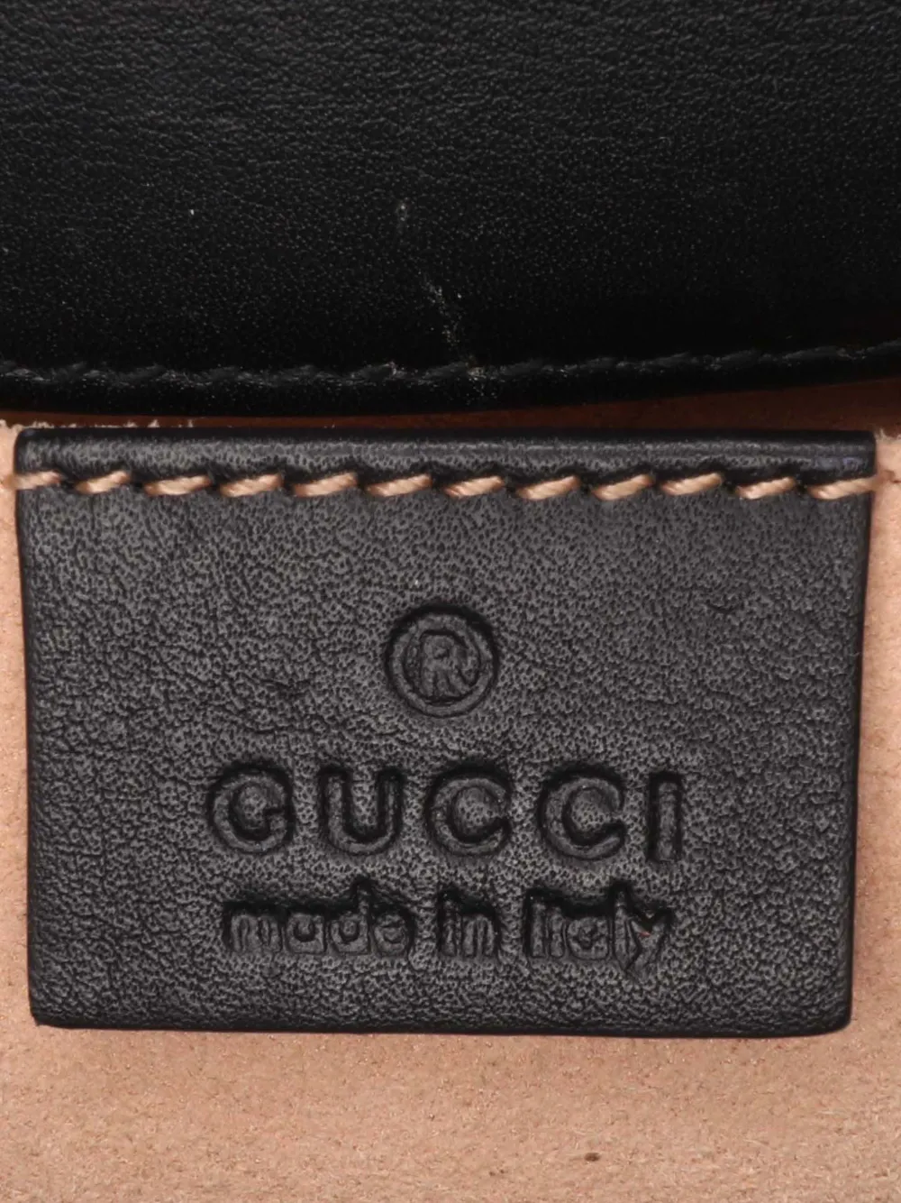 Pre-owned Gucci 2016-2024 Small Gg Supreme Bee Padlock Crossbody Bag In Brown