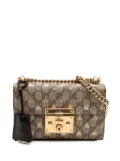 Gucci Pre-Owned 2016-2024 Small GG Supreme Bee Padlock crossbody bag - Brown