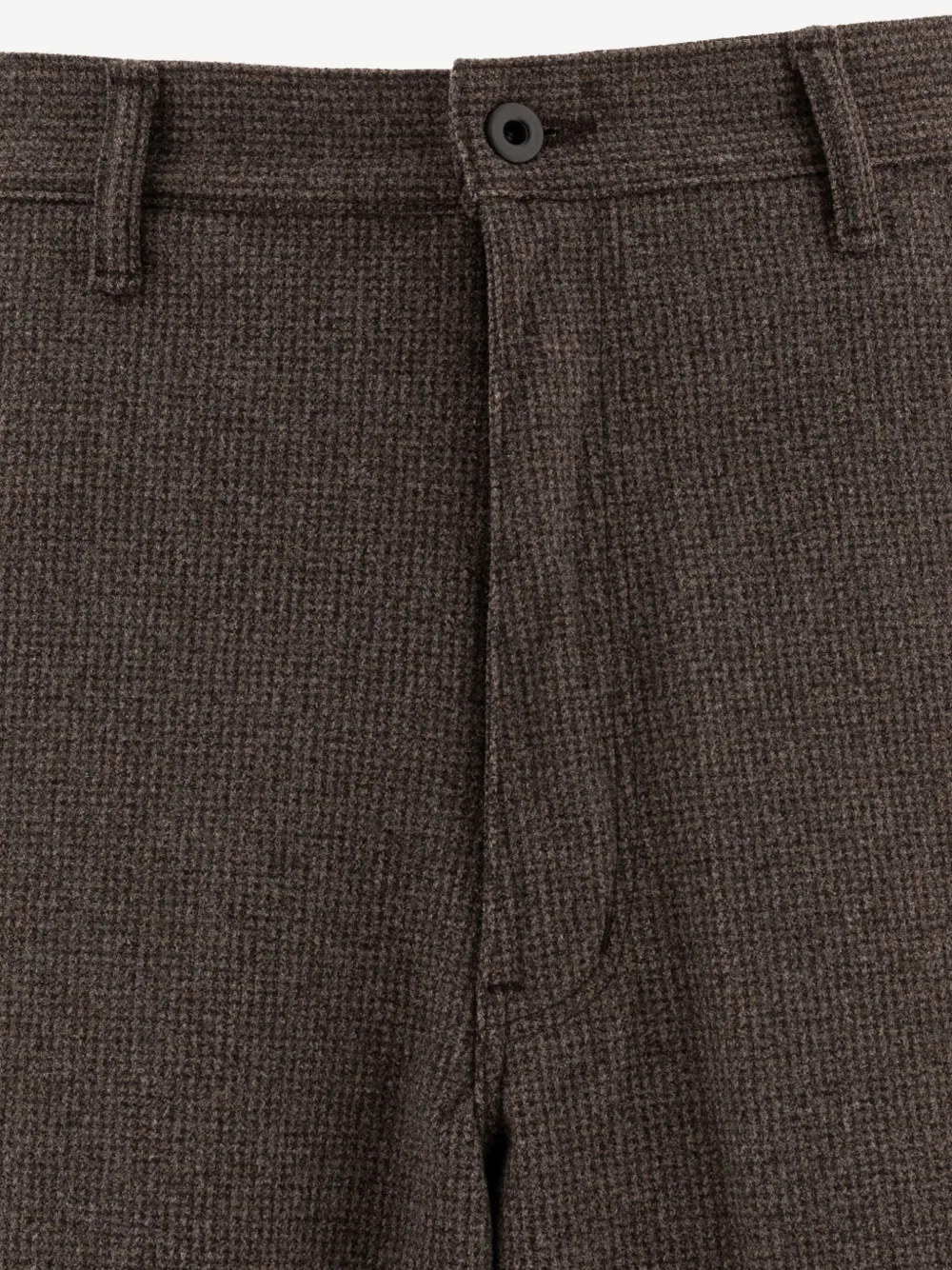 Orslow Houndstooth Hammer-loop Trousers In Brown