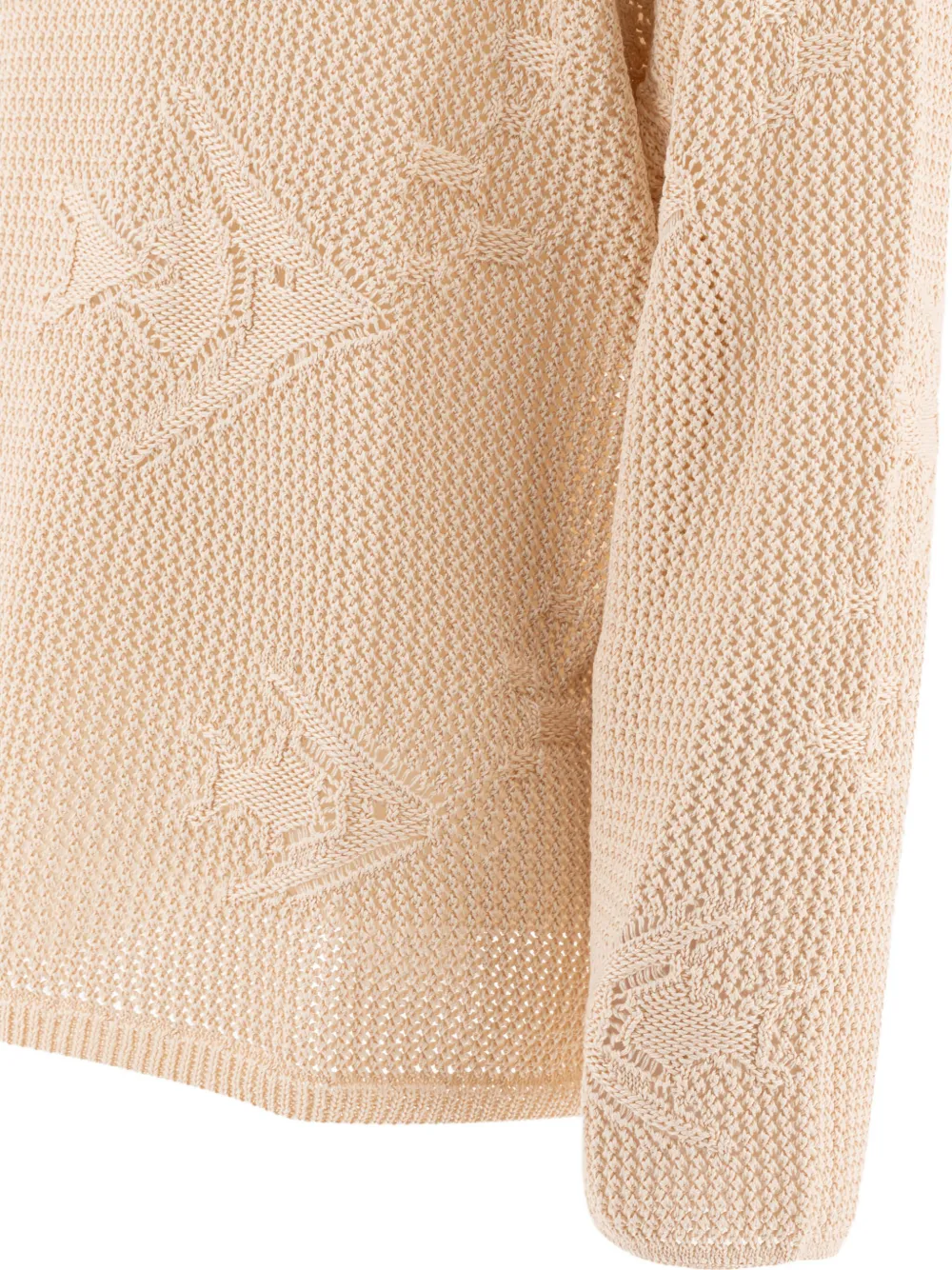 BODE Angel Fish cotton sweater Beige