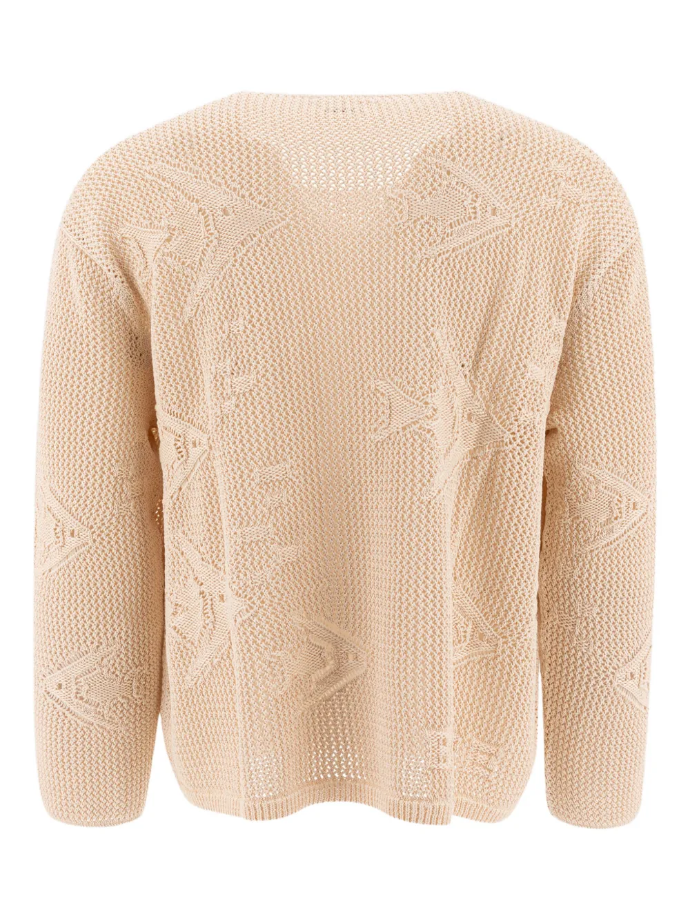 BODE Angel Fish cotton sweater Beige