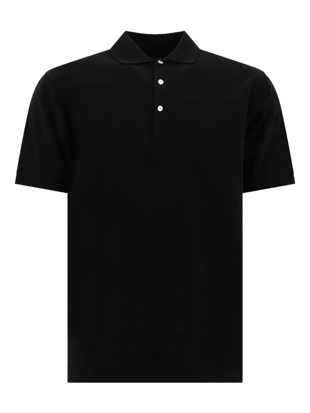 short-sleeve cotton polo shirt