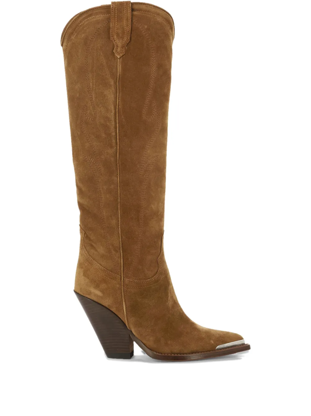 Sonora 90mm suede pointed-toe boots Brown