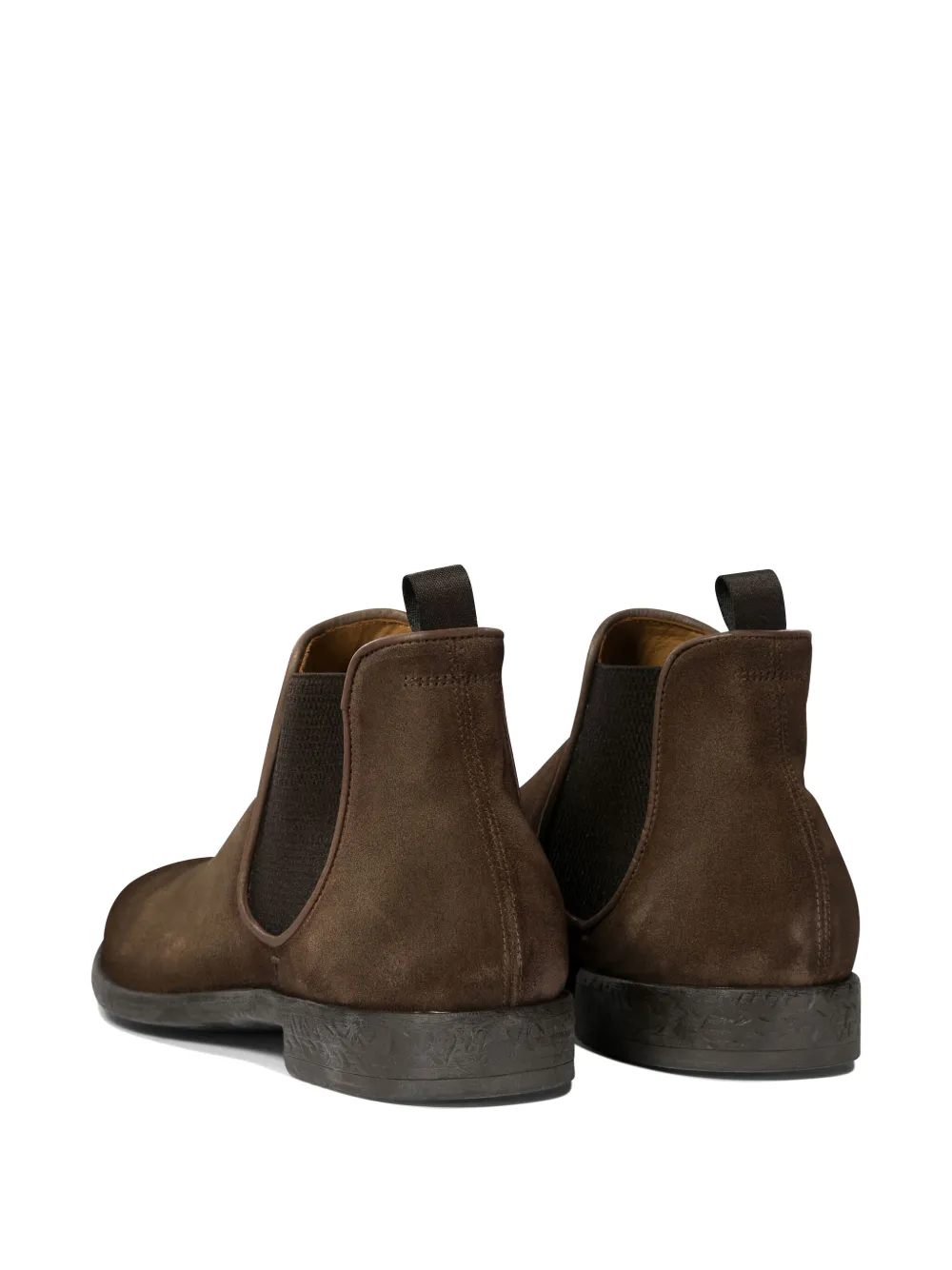 Officine Creative elastic-sided suede boots Brown