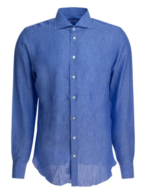 BORRIELLO NAPOLI long-sleeve linen shirt