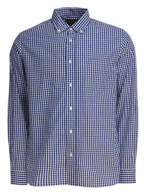 BEAMS PLUS gingham-check cotton shirt