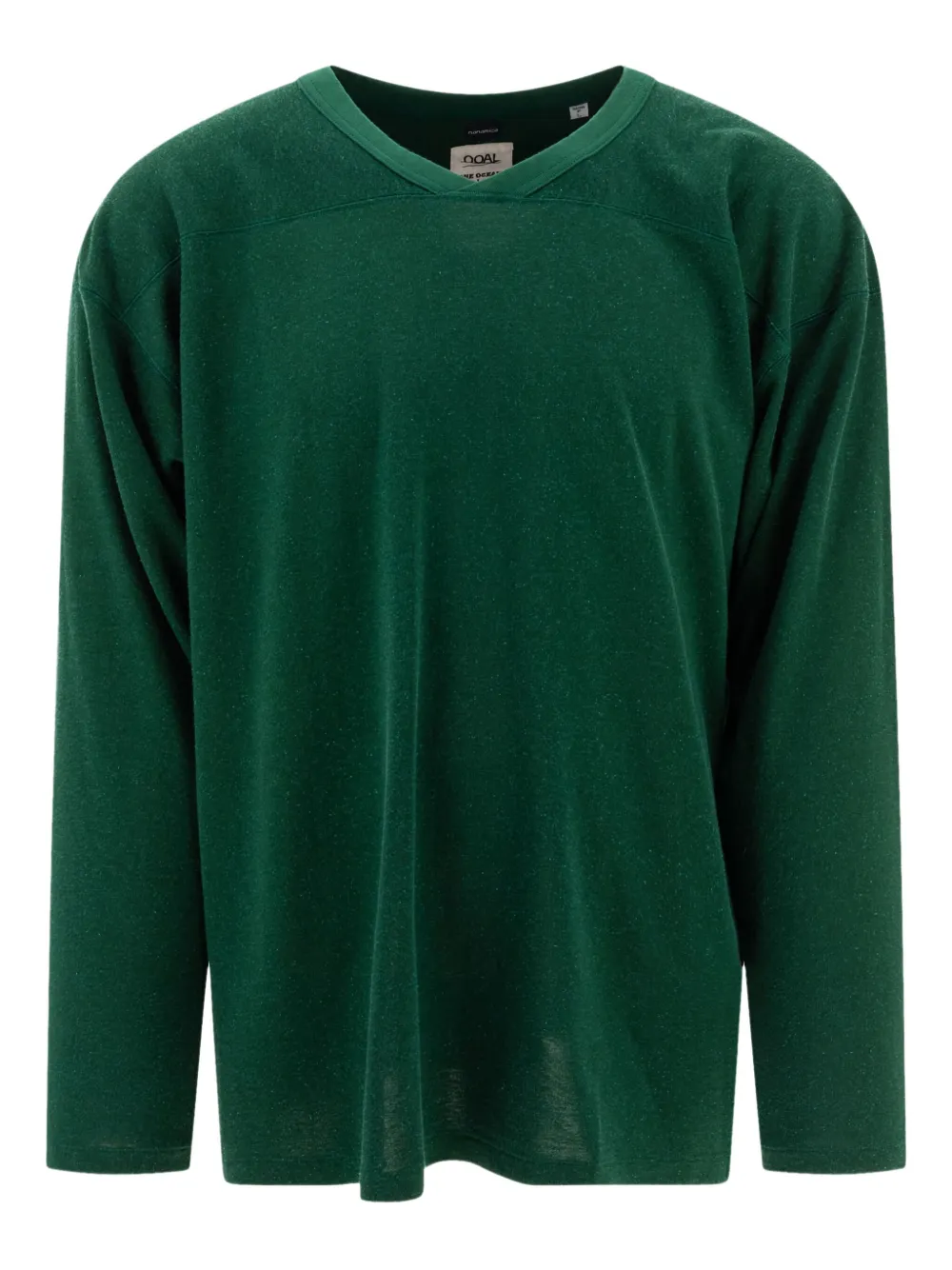 Nanamica long-sleeve V-neck T-shirt | Green | Image 1
