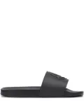 Moncler logo-embossed slides - Black