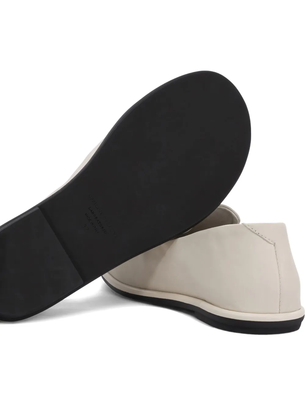 Officine Creative Leather Slip-on Loafers In Neutral