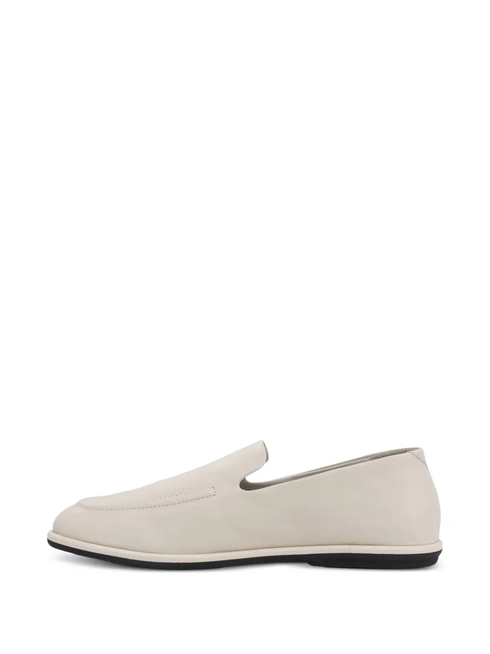 Officine Creative Leather Slip-on Loafers In Neutral