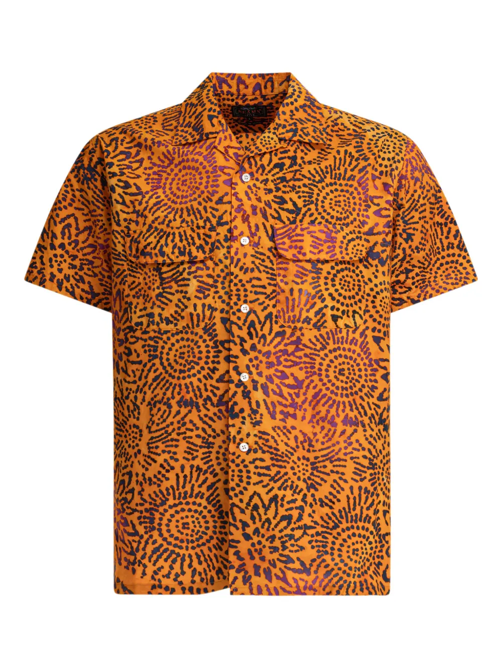 BEAMS PLUS floral-print pocket shirt Oranje