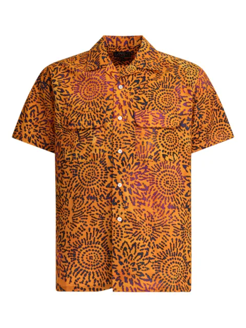 BEAMS PLUS floral-print pocket shirt