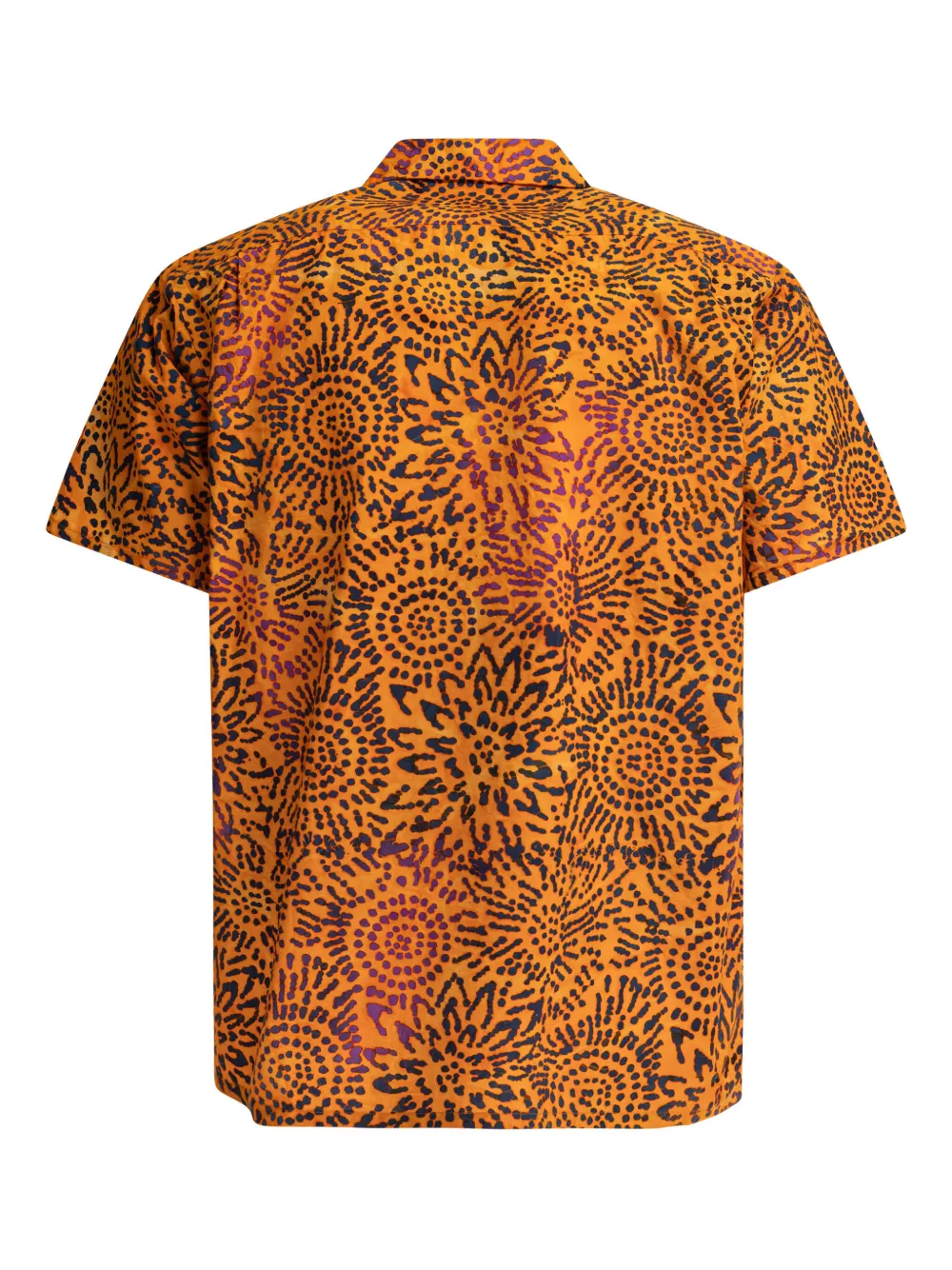 BEAMS PLUS floral-print pocket shirt - Oranje