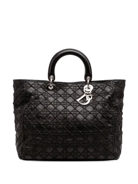 Christian Dior Pre-Owned tote Lambskin Cannage Lady Dior Soft 2008