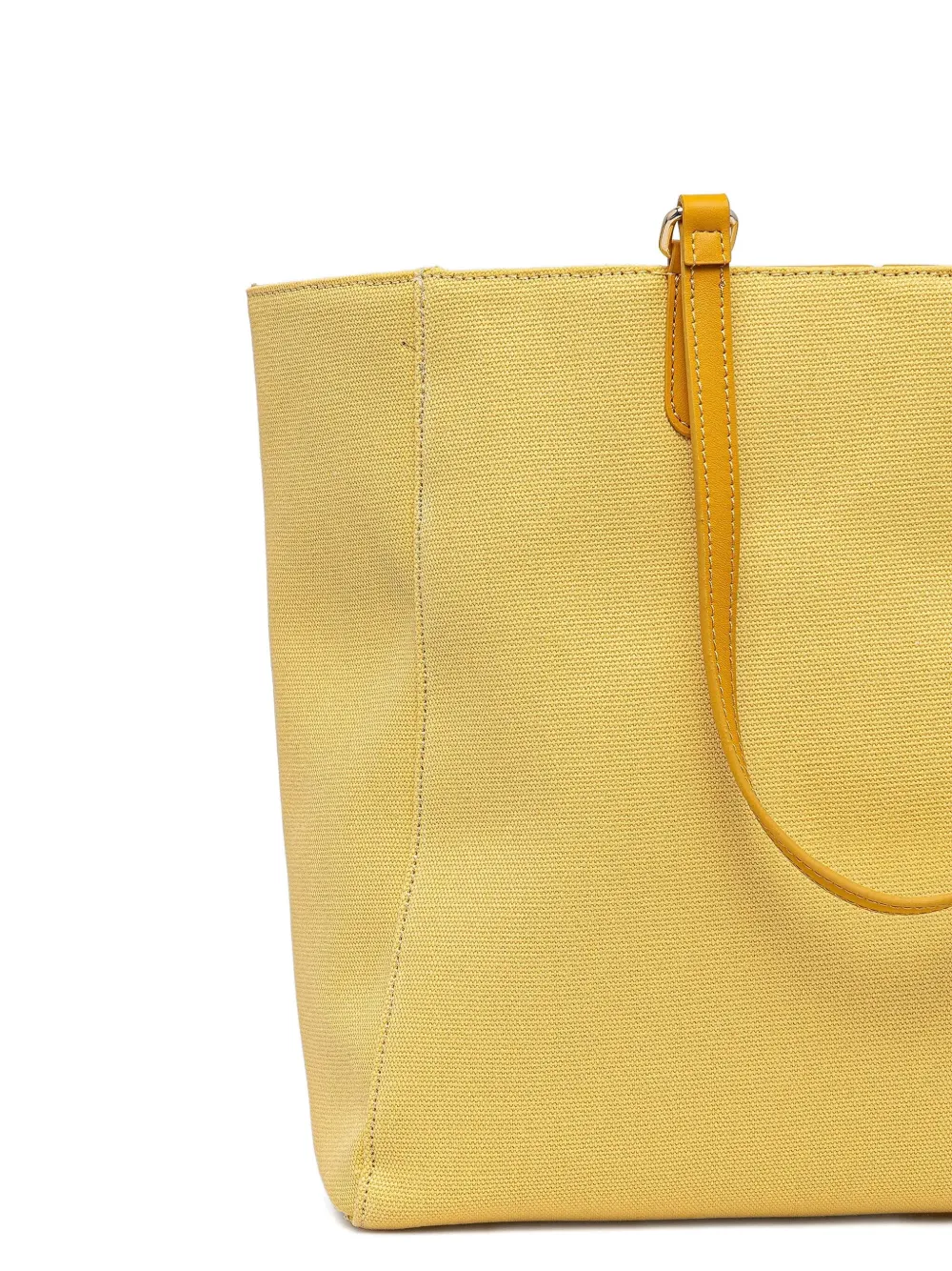 TWINSET Shopper met geborduurd logo Geel