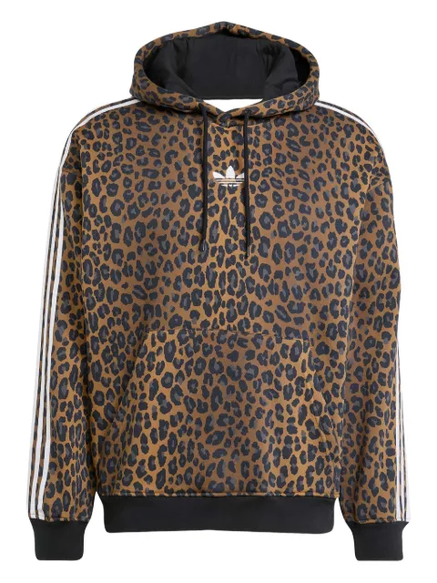 adidas Firebird leopard-print hoodie