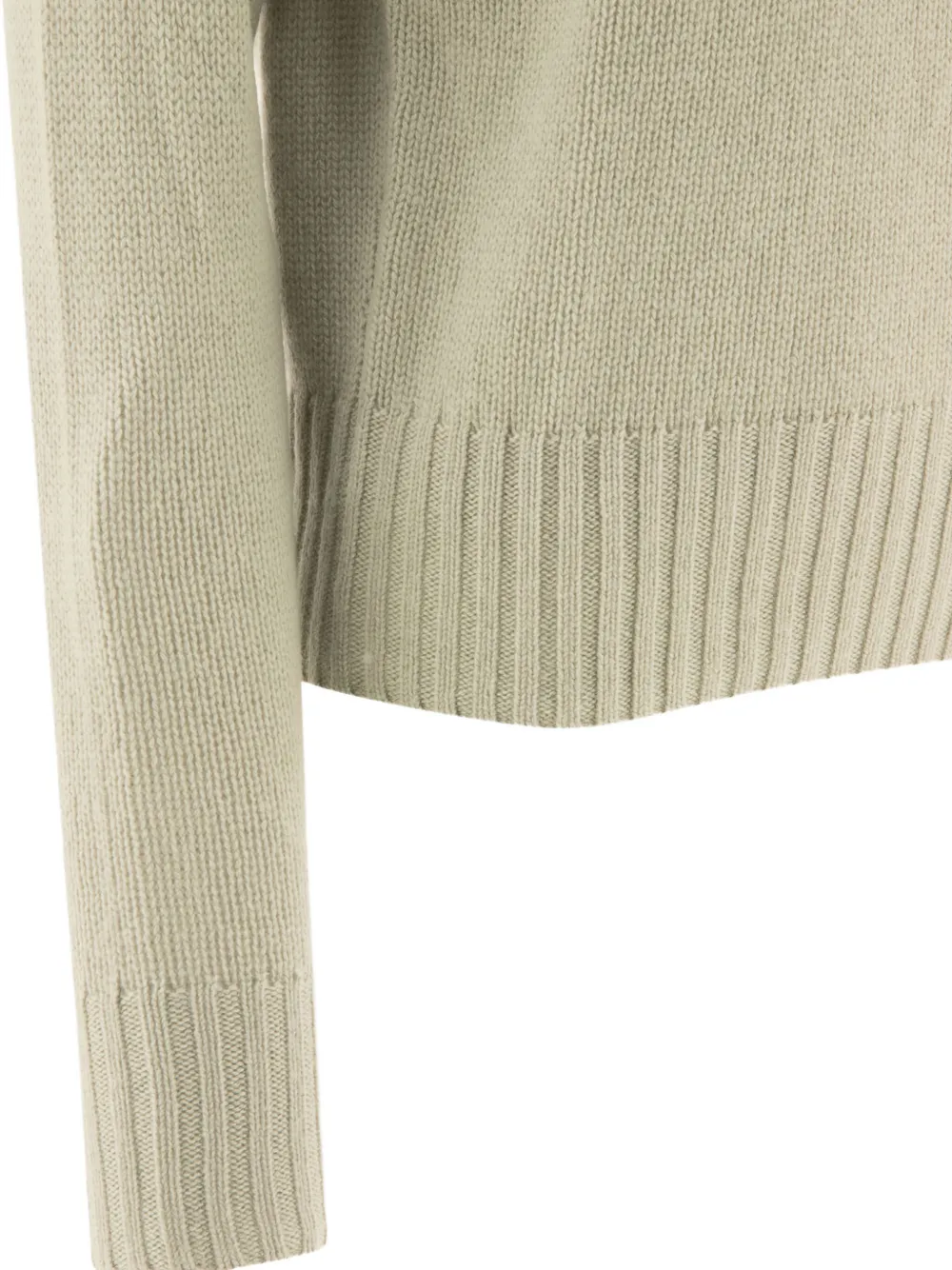 Ines De La Fressange Pull Arthur En Laine Et Cachemire Vert Amande In Gray