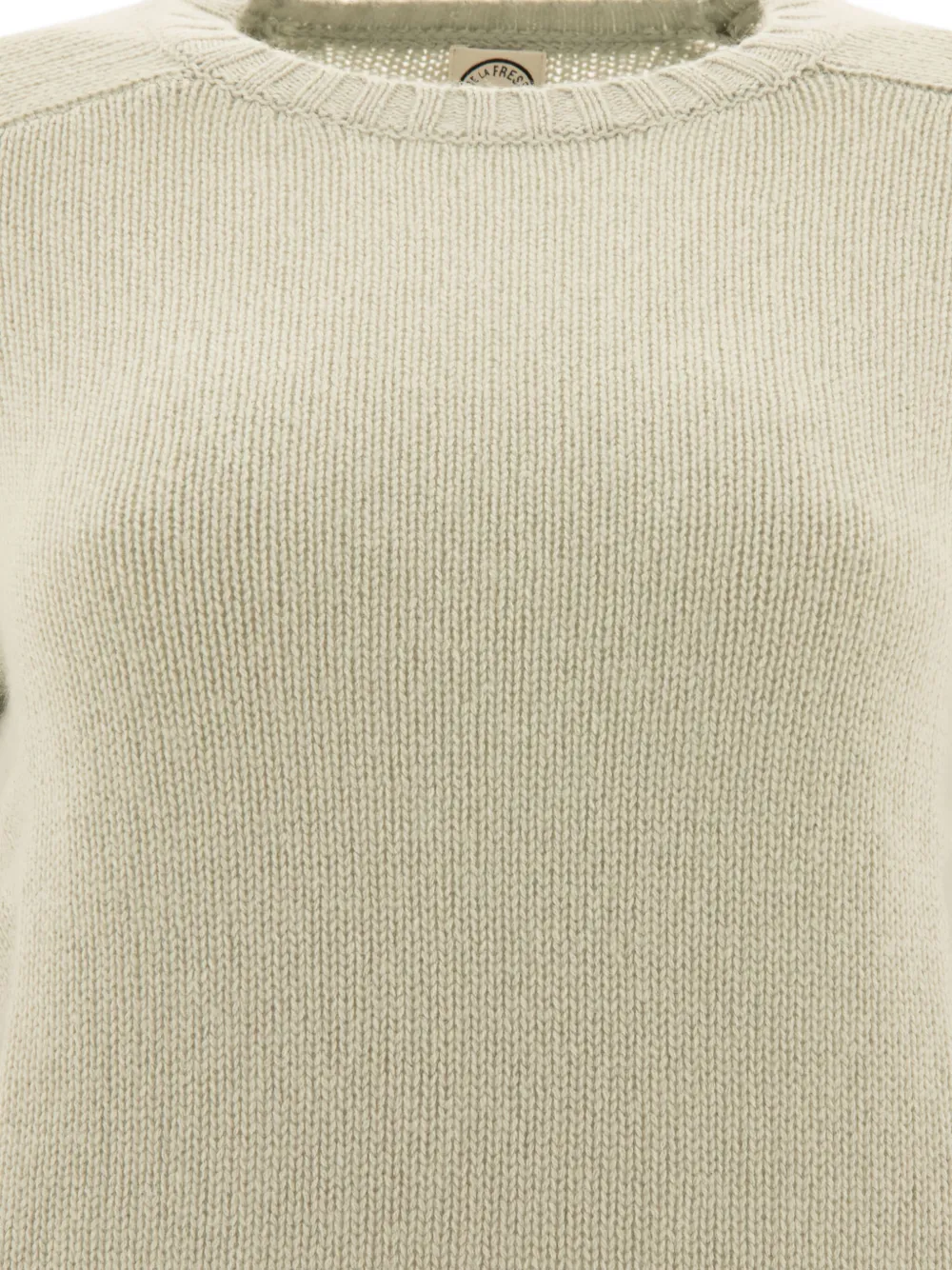 Ines De La Fressange Pull Arthur En Laine Et Cachemire Vert Amande In Gray