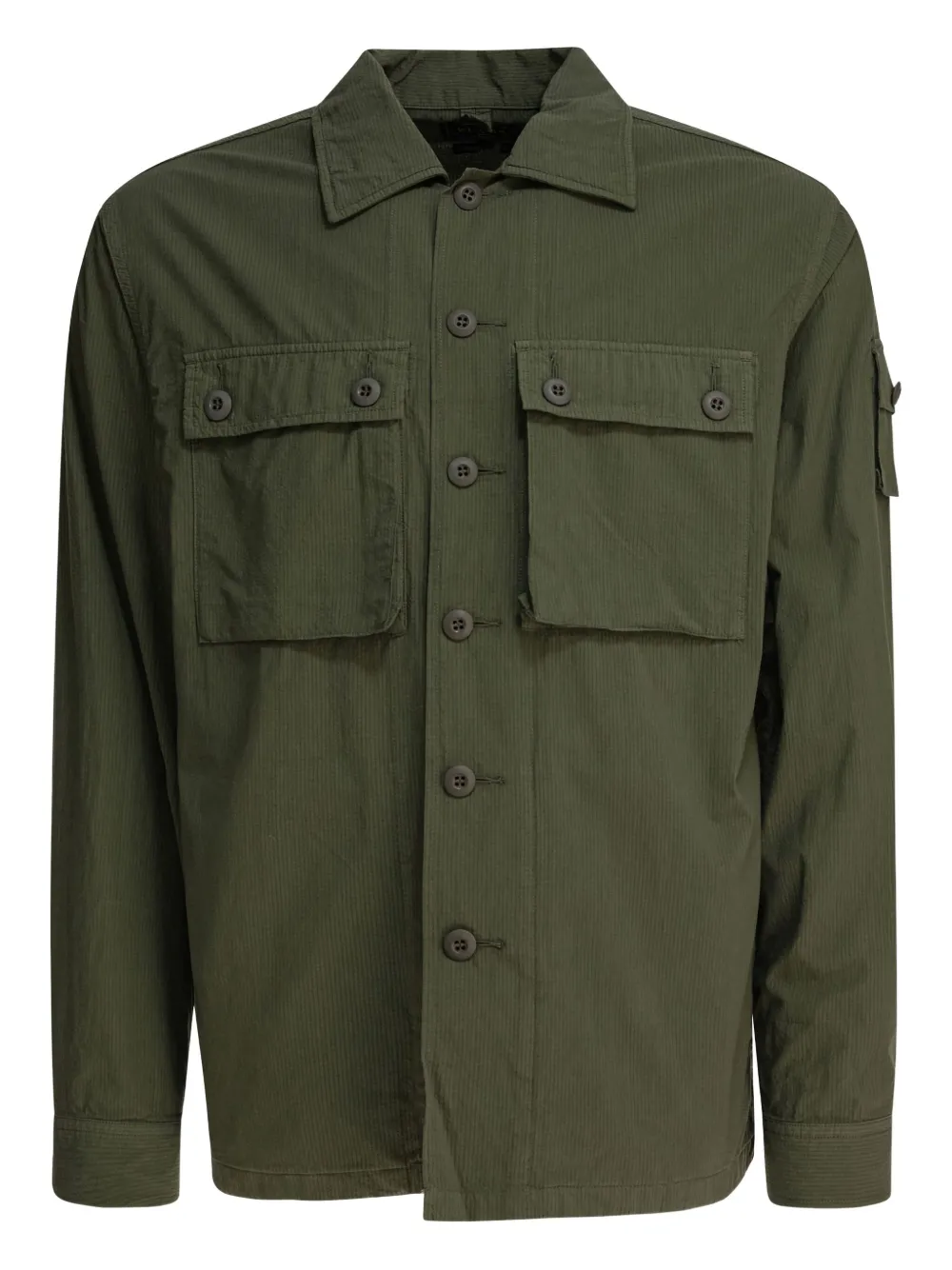 BEAMS PLUS Shirtjack met zak en knopen Groen