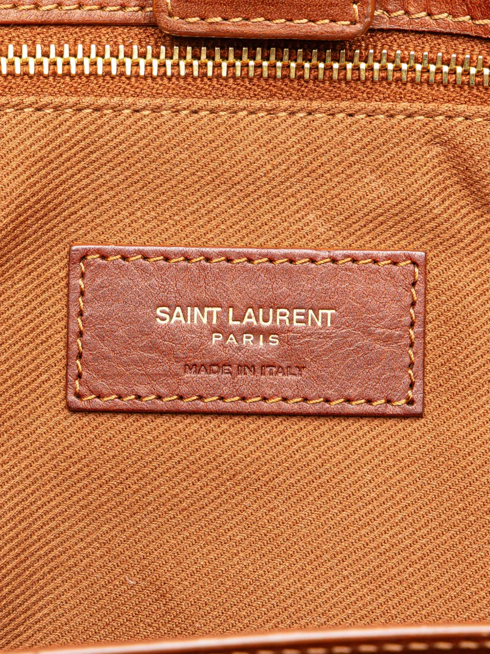 Pre-owned Saint Laurent 2018 Raffia East West Shopper Tote Bag