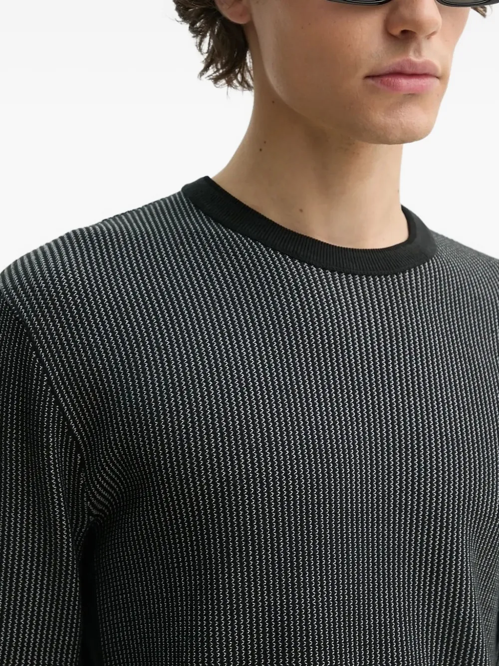 rag & bone Sweater met ronde hals Zwart