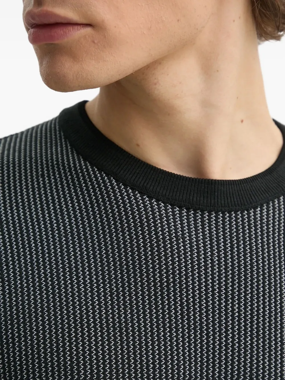 rag & bone Sweater met ronde hals Zwart