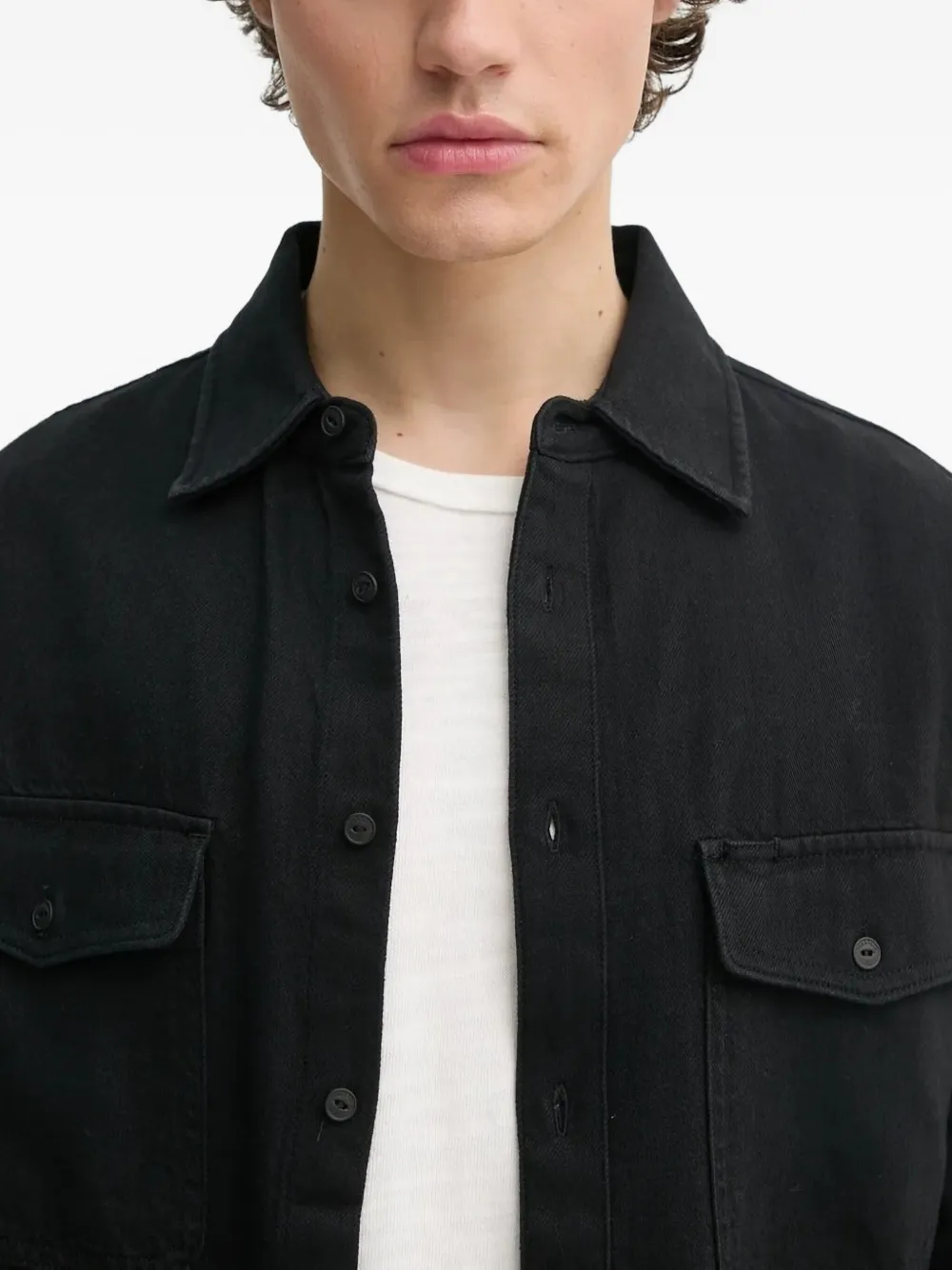 rag & bone Overhemd met lange mouwen Zwart