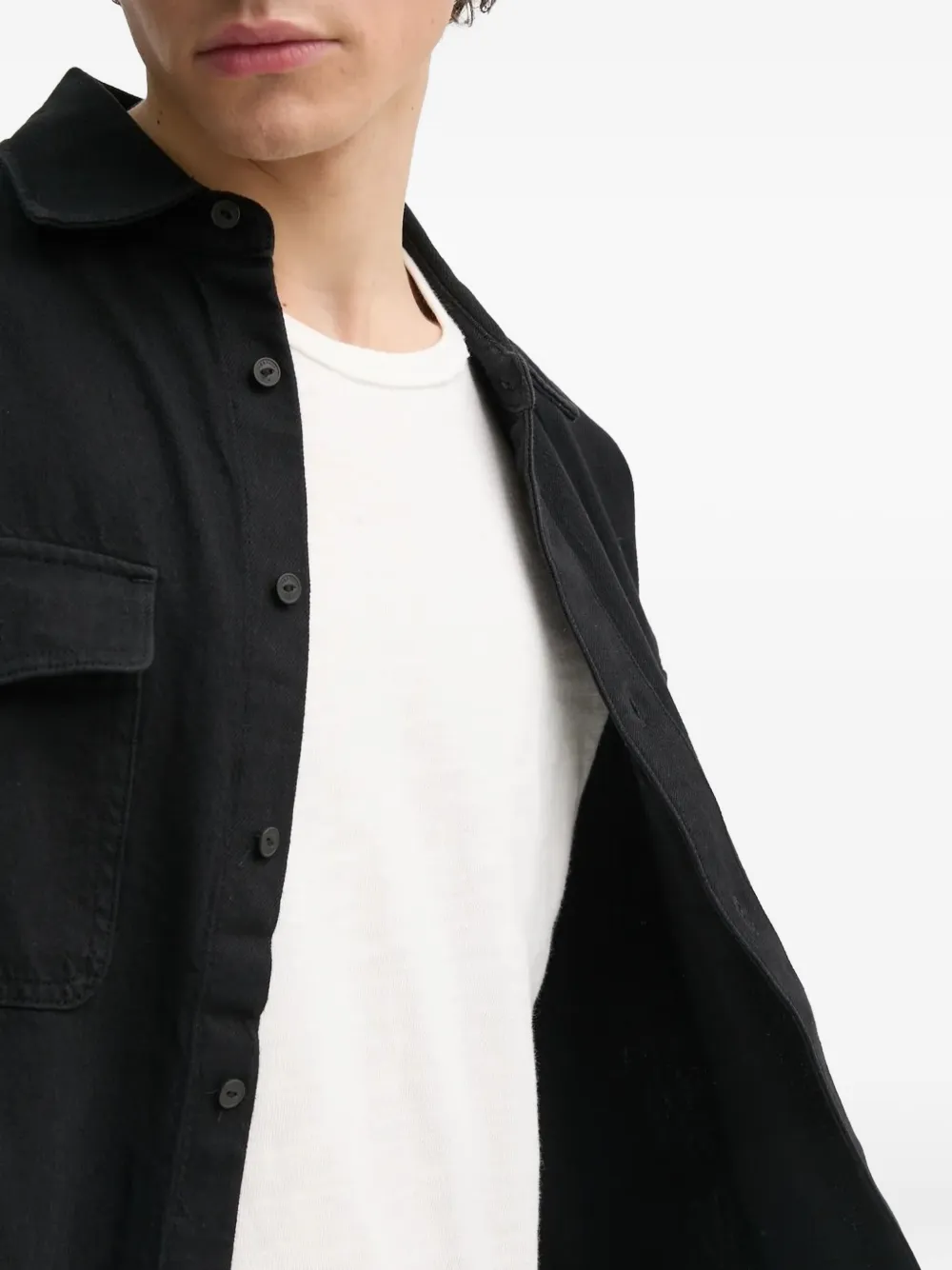rag & bone Overhemd met lange mouwen Zwart
