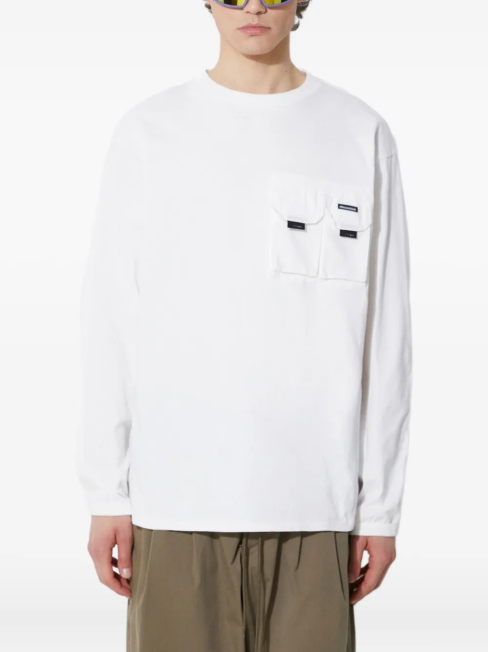 Manastash Armor Long-sleeve T-shirt In White