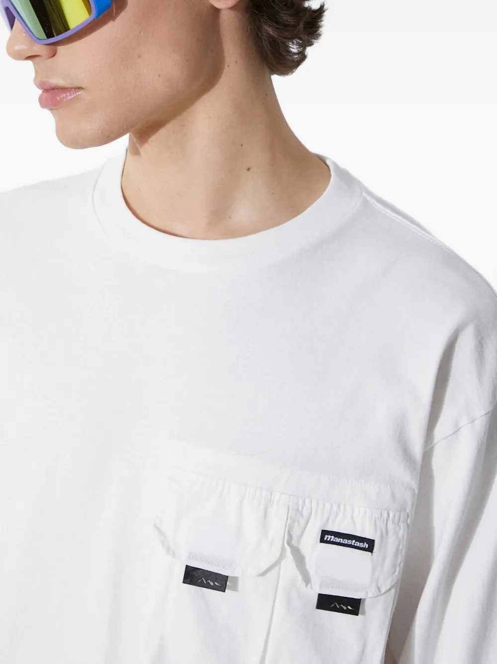 Manastash Armor Long-sleeve T-shirt In White