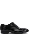 Fabi leather cap-toe lace-up oxford shoes - Black