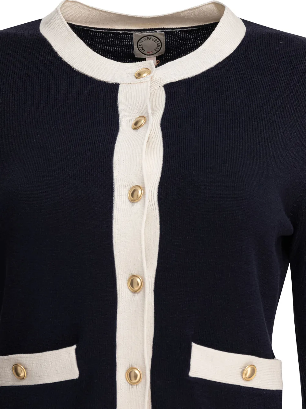 Ines De La Fressange Cropped vest Blauw