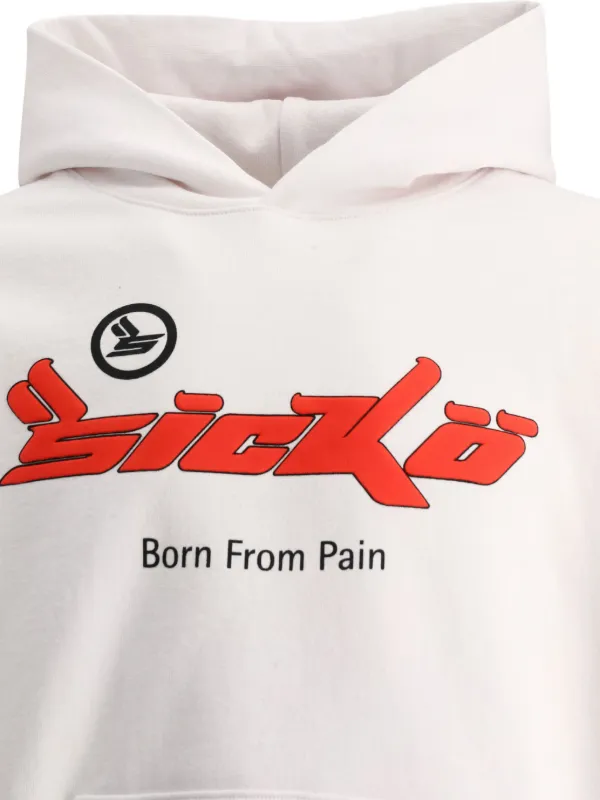 Sicko logo-print Hoodie | White | FARFETCH