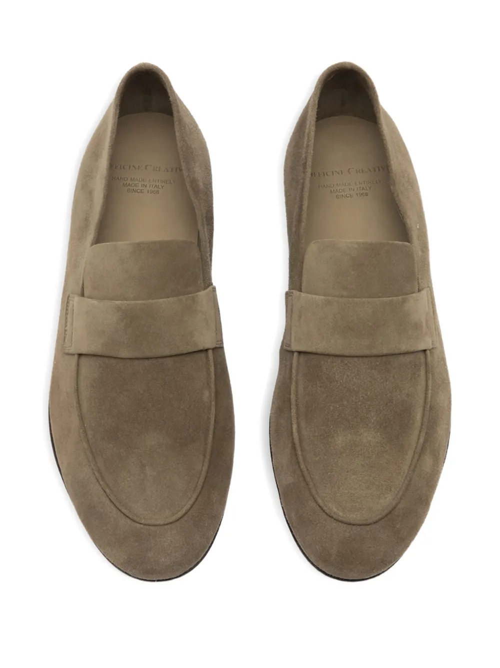 Officine Creative suede loafers Neutrals