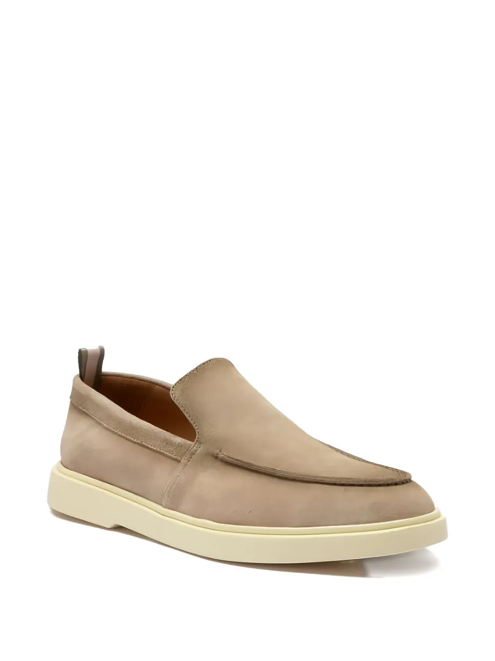 Officine Creative Bones 002 suede loafers Beige