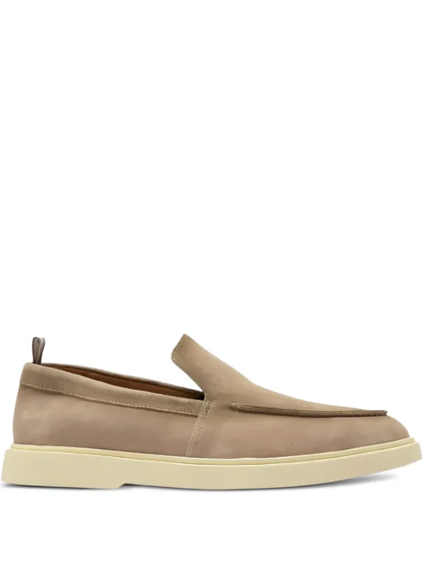 Officine Creative Bones 002 Suede Loafers Neutrals FARFETCH IN