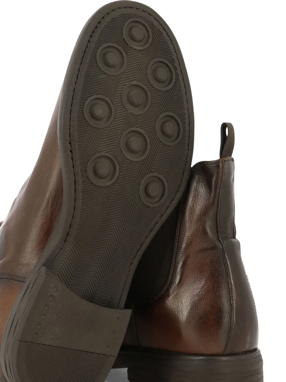 sturlini firenze elastic-panel leather chelsea boots Brown