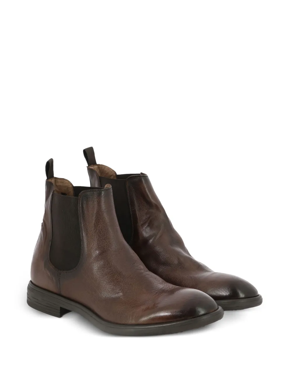 sturlini firenze elastic-panel leather chelsea boots Brown
