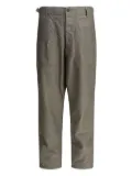 Kaptain Sunshine patch-pocket cotton trousers - Green