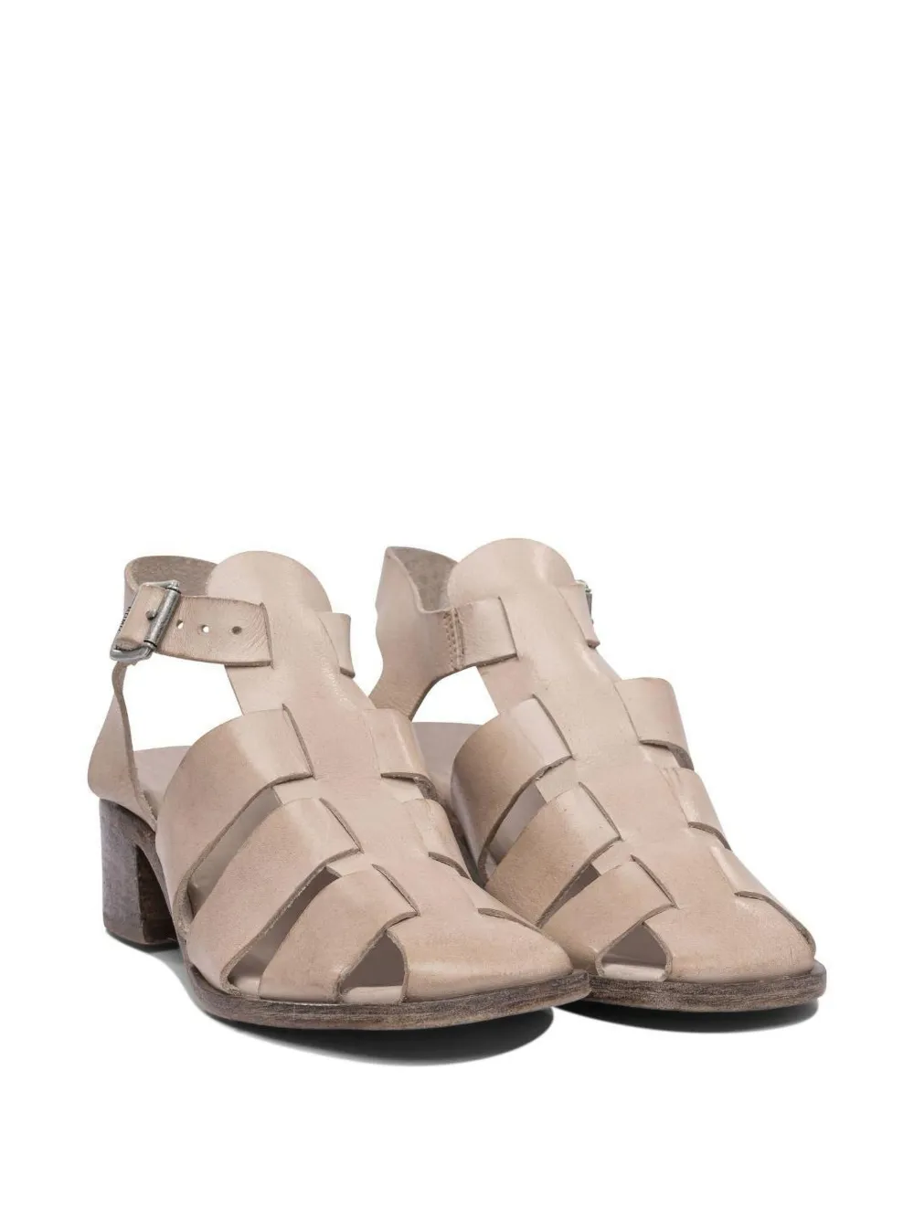 Moma Block-heel Sandals In Neutral