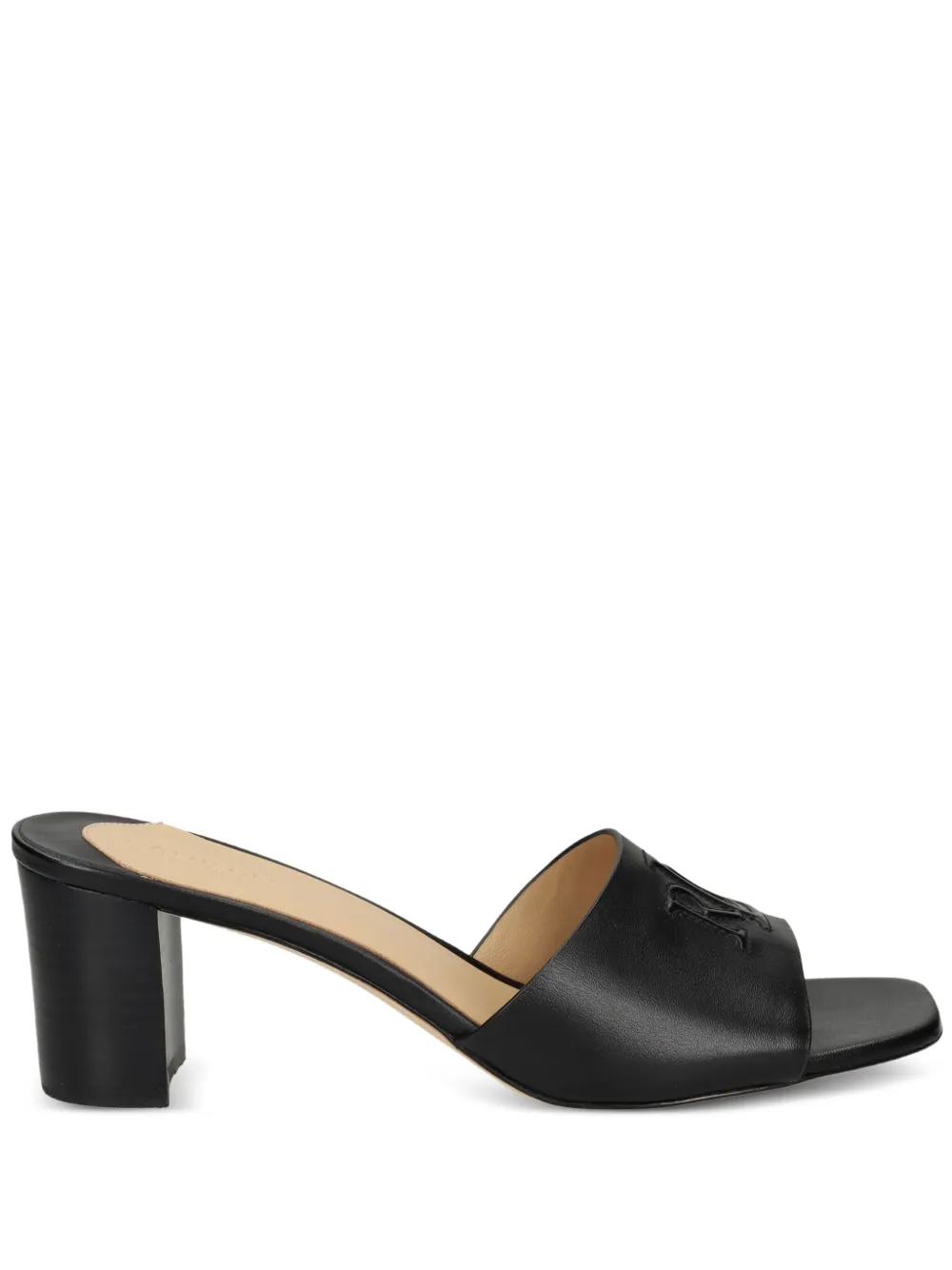 Lauren Ralph Lauren logo-embossed open-toe sandals Black