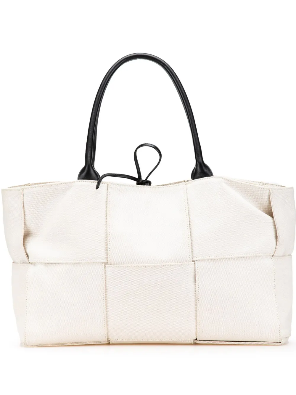 Bottega Veneta Pre-Owned 2012-2024 Medium Canvas Maxi Intrecciato Arco tote bag | White | Image 1