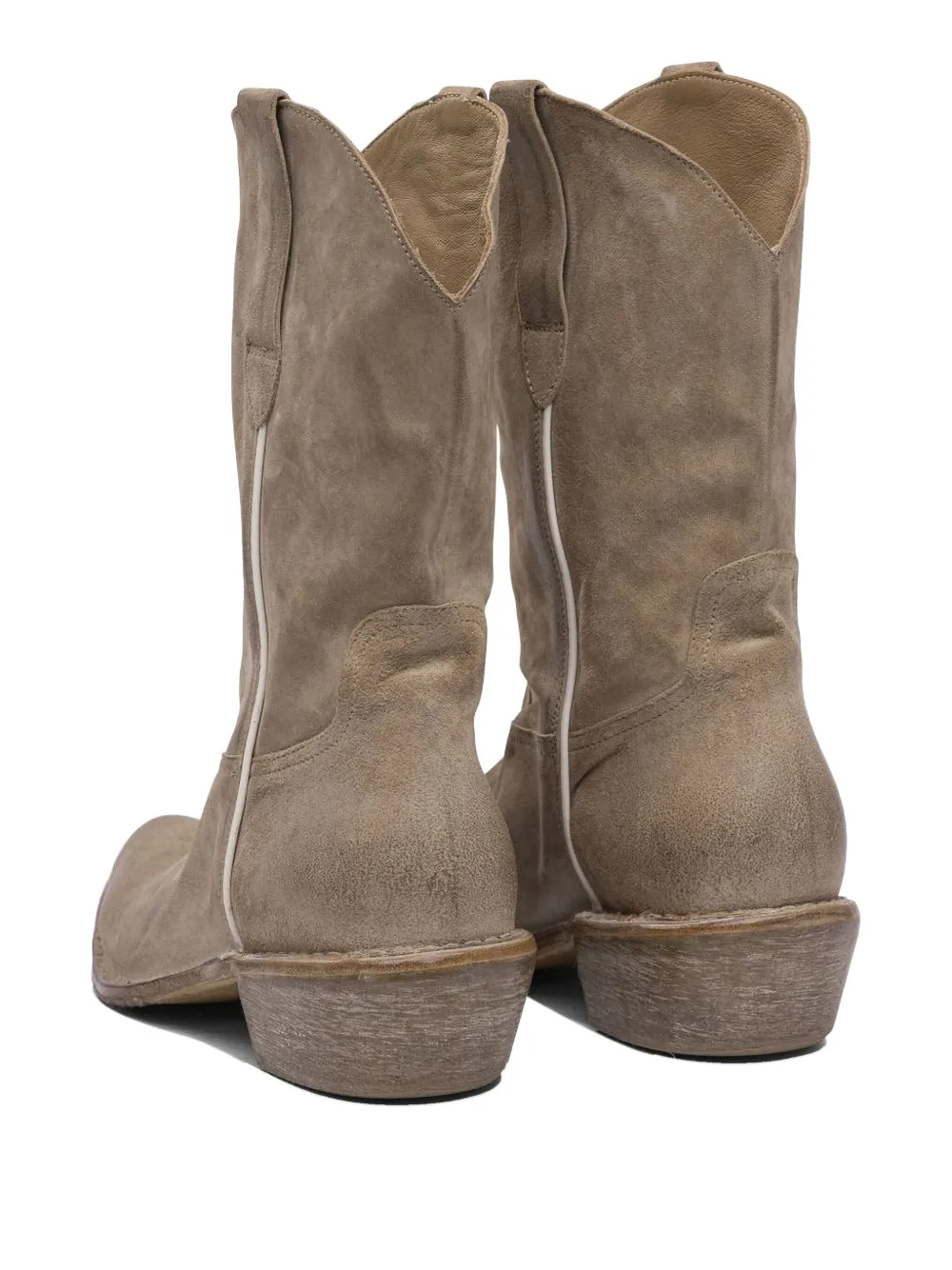 Moma leather cowboy boots Brown