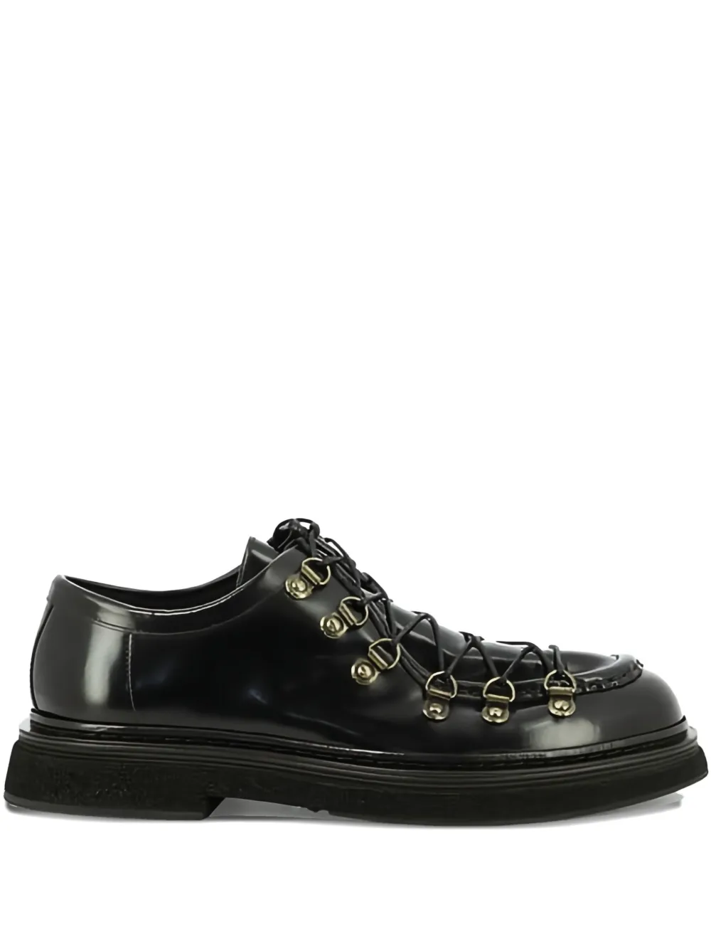 Sturlini firenze leather lace-up derby shoes Black