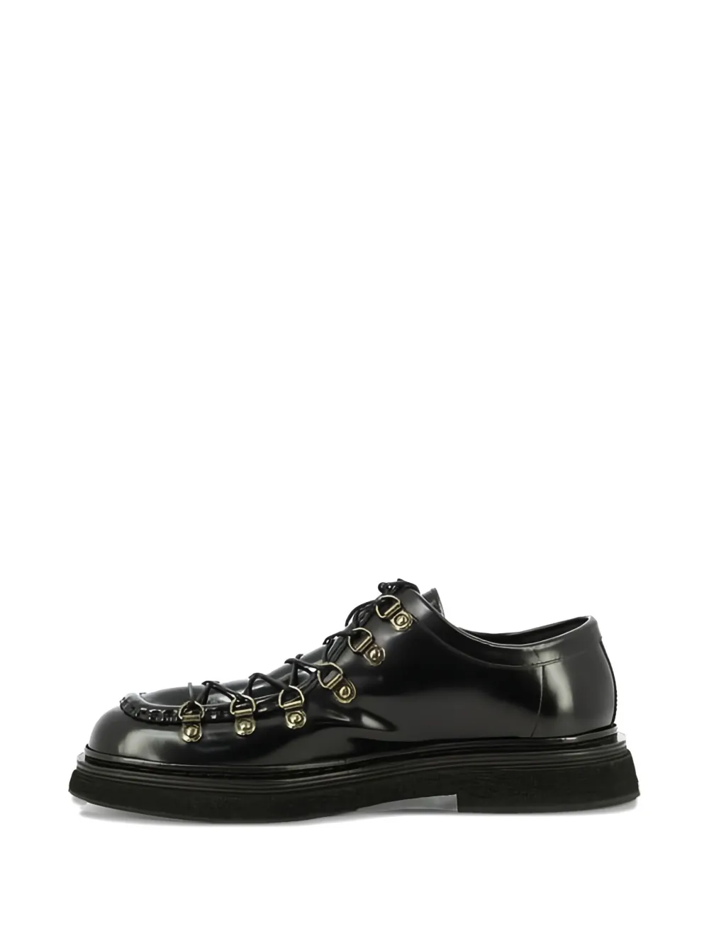 sturlini firenze leather lace-up derby shoes Black