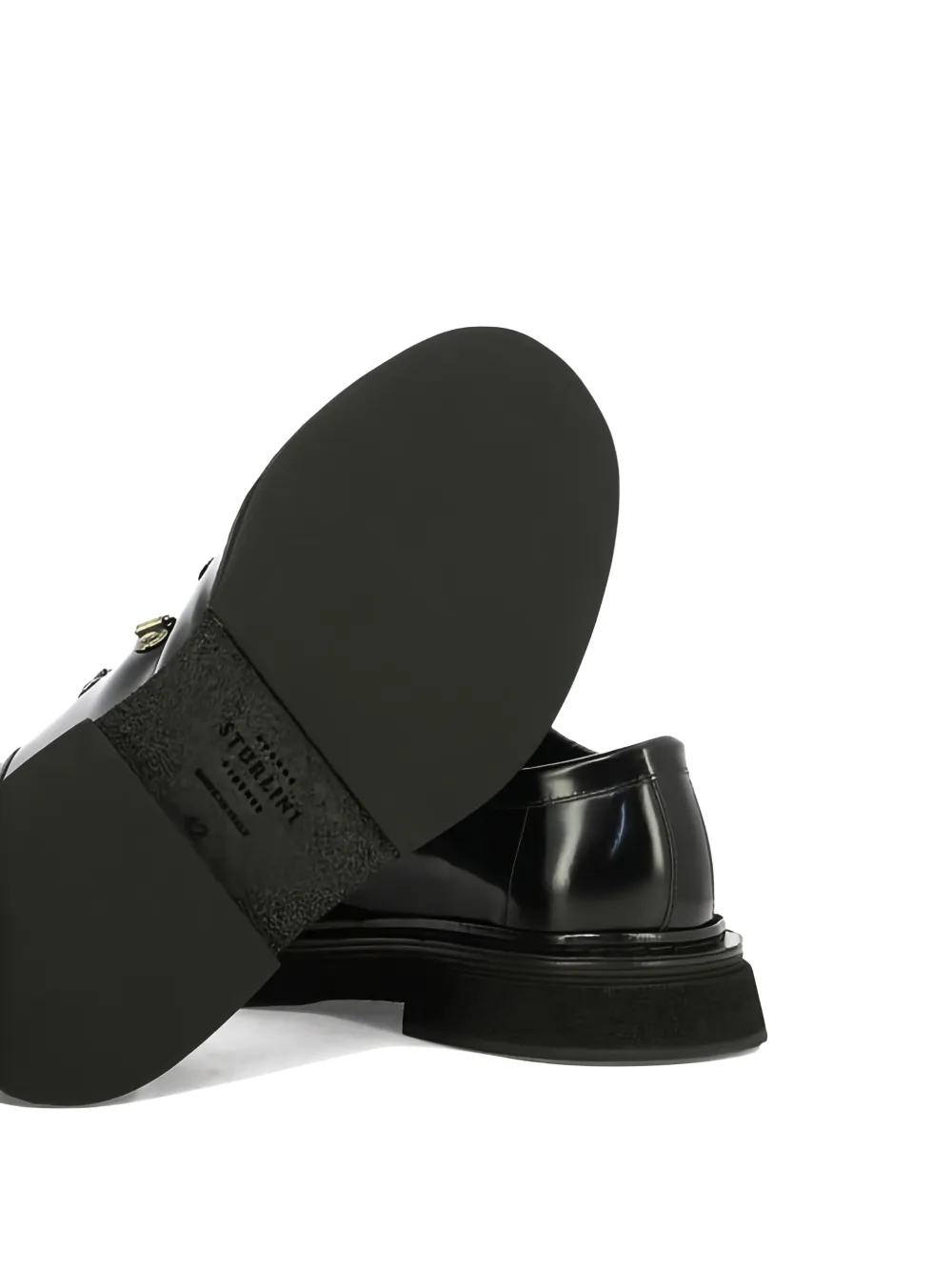 sturlini firenze leather lace-up derby shoes Black