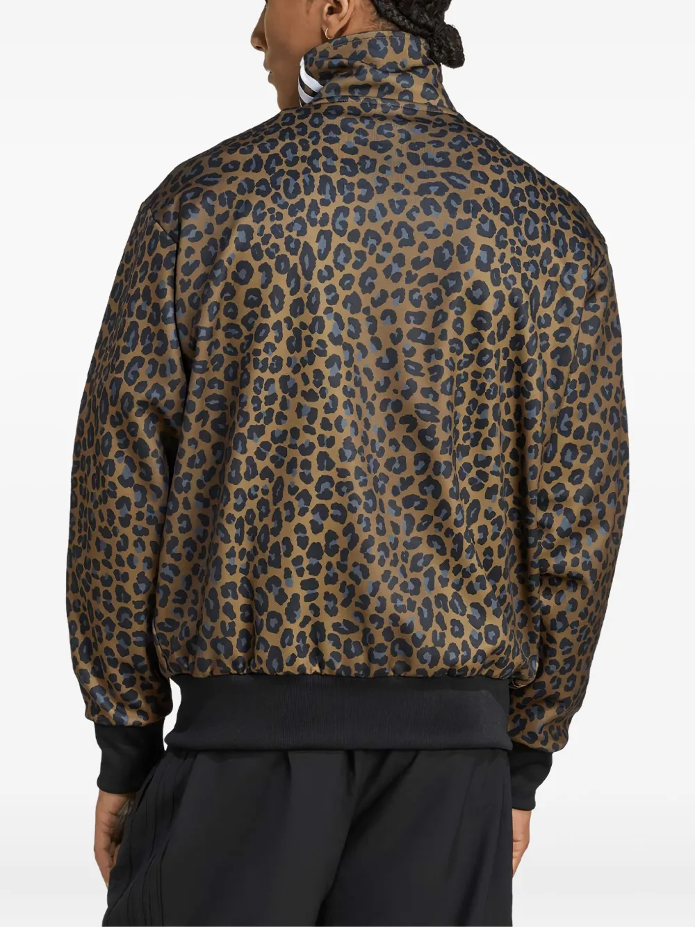 adidas Firebird sweater met luipaardprint Bruin